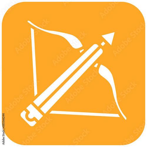 Crossbow vector icon. Can be used for Medieval iconset.