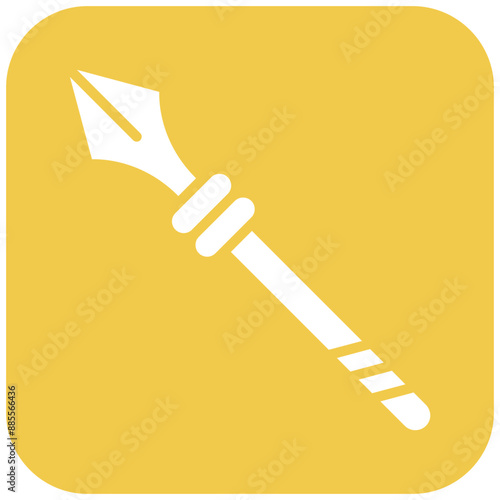 Lance vector icon. Can be used for Medieval iconset.