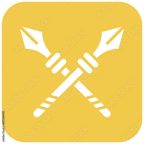 Spear vector icon. Can be used for Medieval iconset.