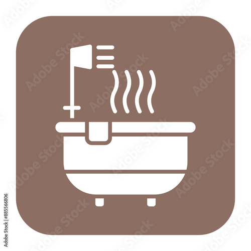 Hot Tub vector icon. Can be used for Spa iconset.