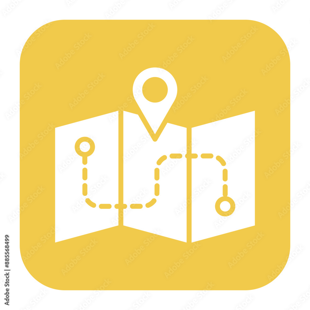 Map vector icon. Can be used for Vacation Planning iconset. Map vector icon. Can be used for Vacation Planning iconset.