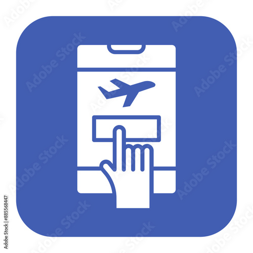 Booking vector icon. Can be used for Vacation Planning iconset.