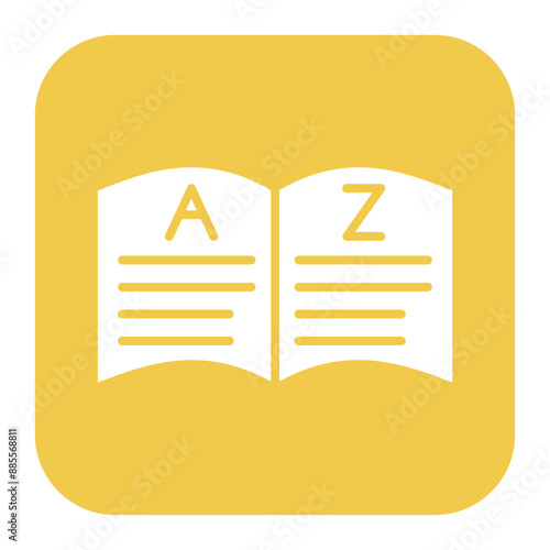 Language vector icon. Can be used for Literature iconset.