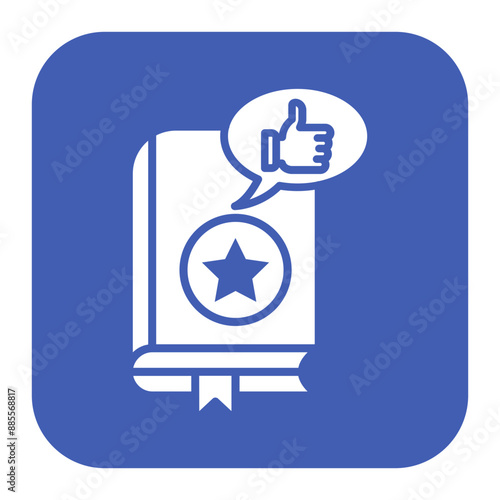 Recommendation vector icon. Can be used for Literature iconset.