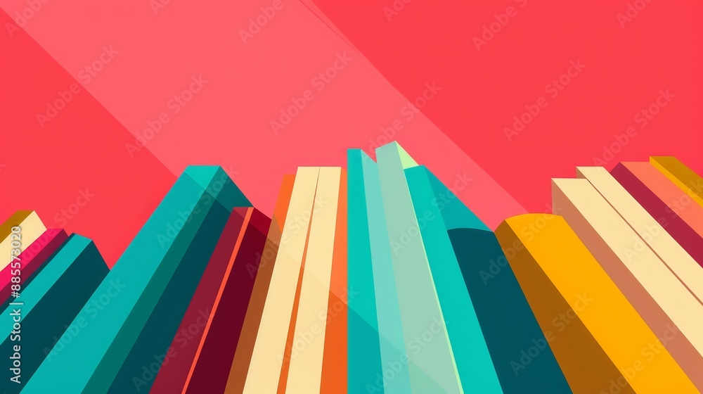 Abstract Colorful Geometric Shapes - Abstract geometric shapes with vibrant colors in a digital illustration design. Abstract Colorful Geometric Shapes - Abstract geometric shapes with vibrant colors in a digital illustration design.