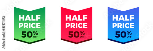Half price sale colorful tag set