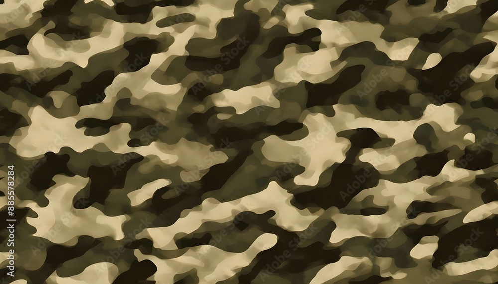 Fototapeta premium camouflage green vector pattern texture military print