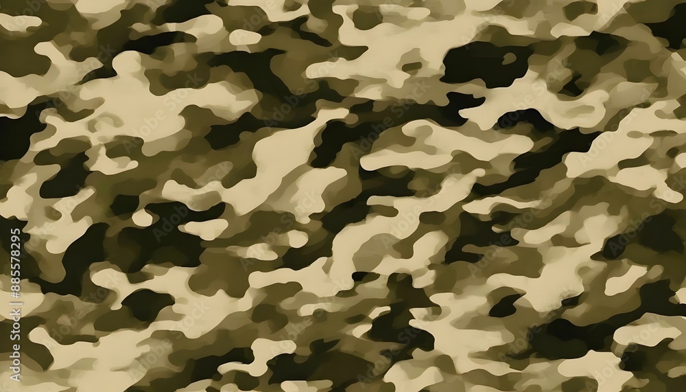 Fototapeta premium camouflage green vector pattern texture military print