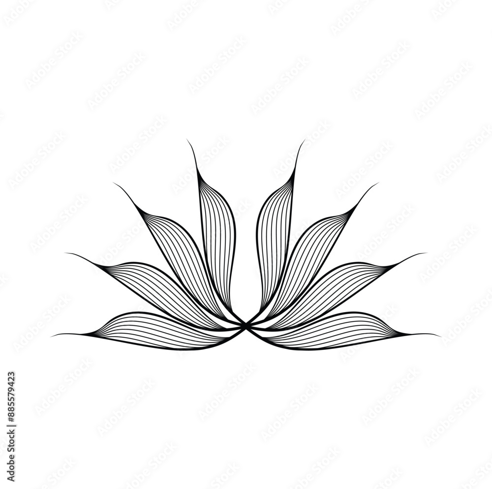 Abstract wave line art vector illustration design. Eps 10 Abstract wave line art vector illustration design. Eps 10