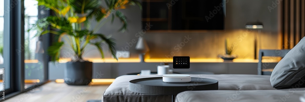 Modern Living Room Interior Design with Smart Home Technology - A ...