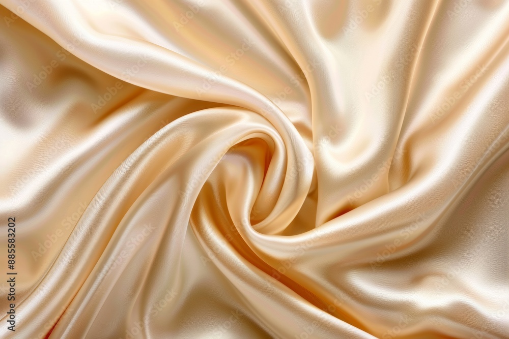 Fototapeta premium Luxurious golden satin fabric texture background