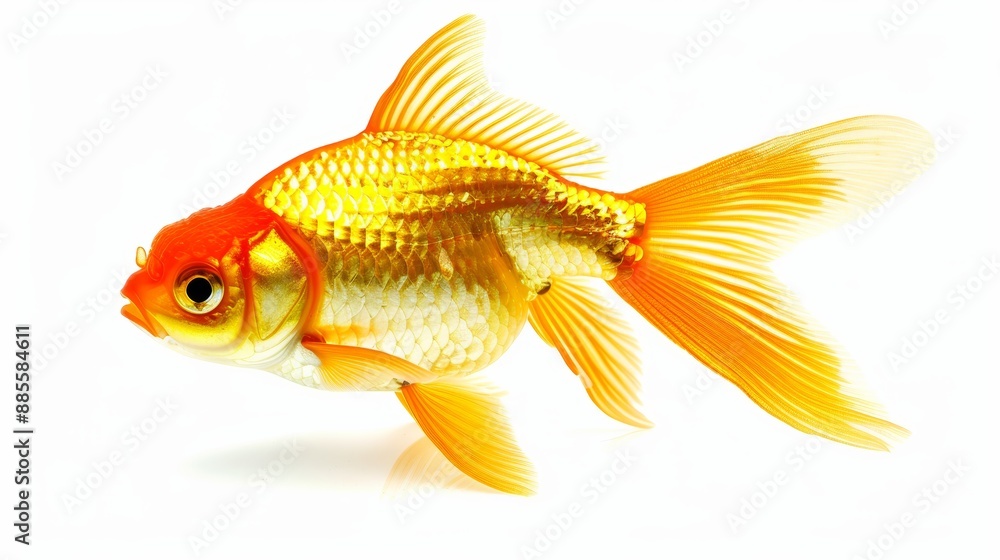 Gold fish isolated on white background Gold fish isolated on white background