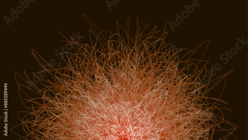  Intricate floral masterpiece in warm tones abstract background.