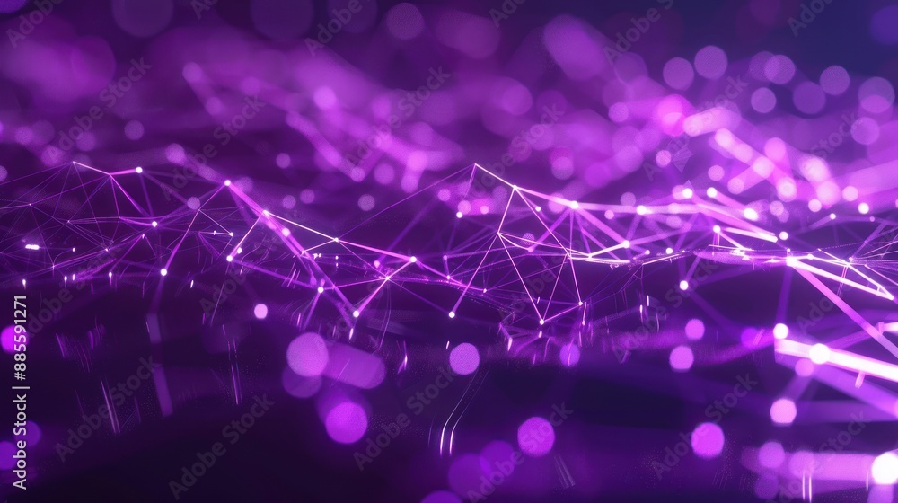 Abstract Purple Network of Lines Abstract Purple Network of Lines