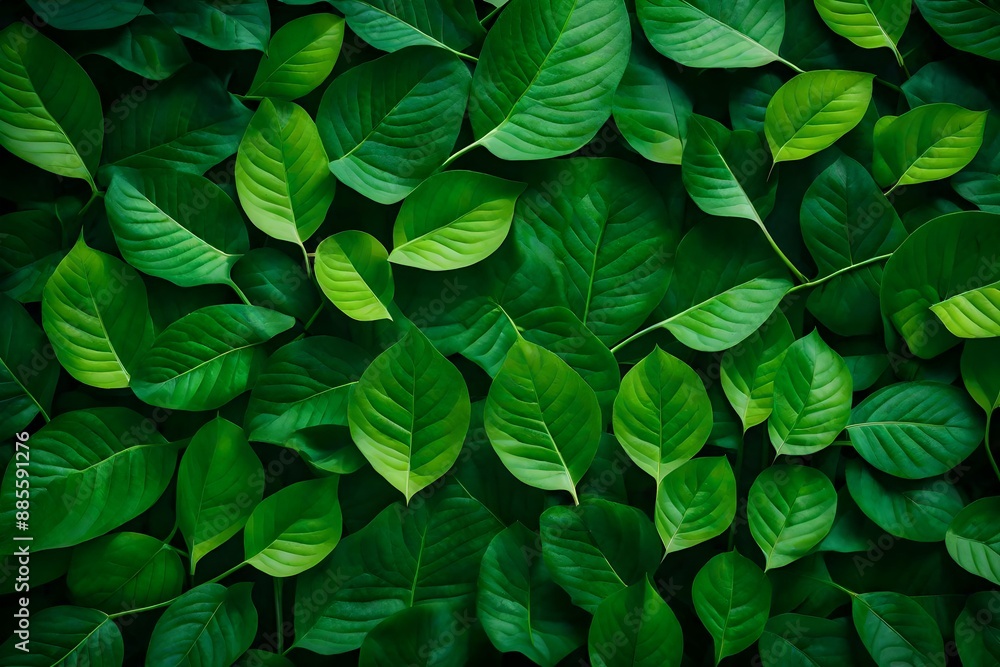 Creative layout made of green leaves Flat lay Nature. Creative layout made of green leaves Flat lay Nature.