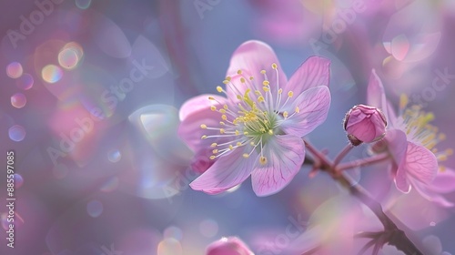 Flower on background, a picture of gorgeous blossom. Bright and vibrant, it's a wonderful natural decoration.