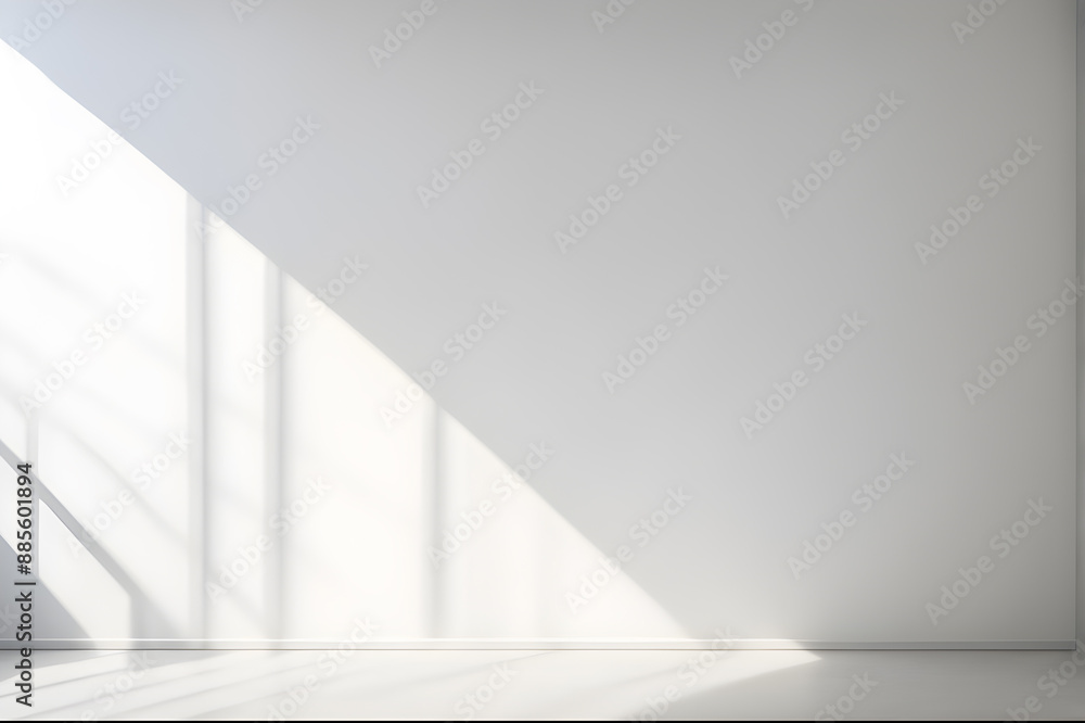 Empty white room with window and sunlight. Empty white room with window and sunlight.