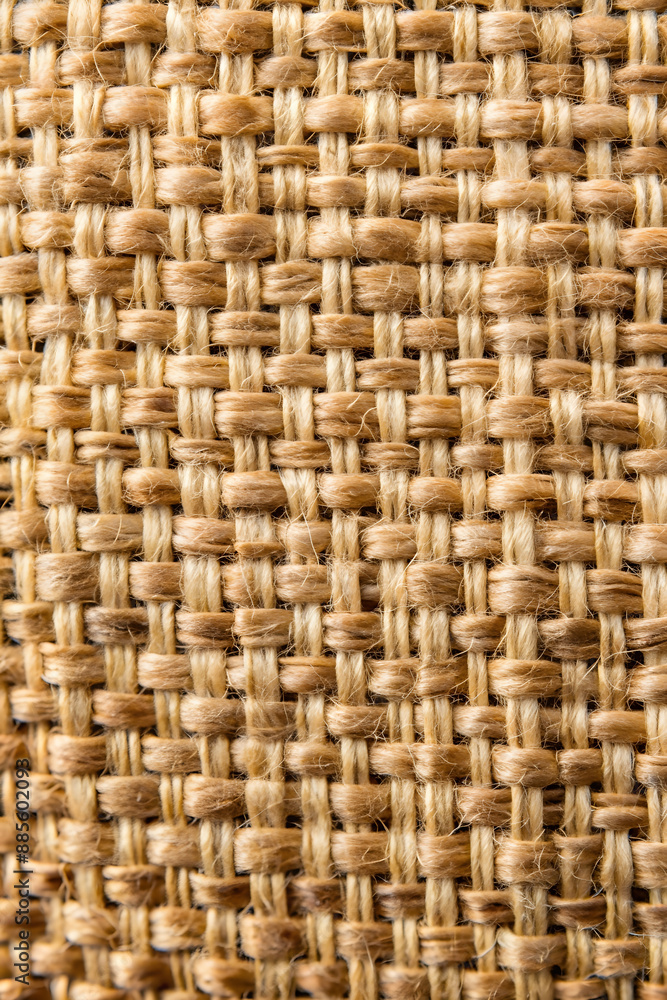 High-Resolution Burlap Fabric Texture with Coarse, Woven Fibers and Natural Beige. High-Resolution Burlap Fabric Texture with Coarse, Woven Fibers and Natural Beige.
