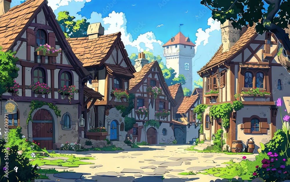 Medieval Era Castle cartoon Background Interior Exterior Medieval Era Castle cartoon Background Interior Exterior