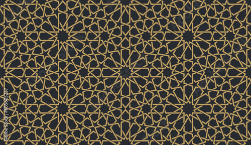 Seamless geometric pattern in authentic arabian style.