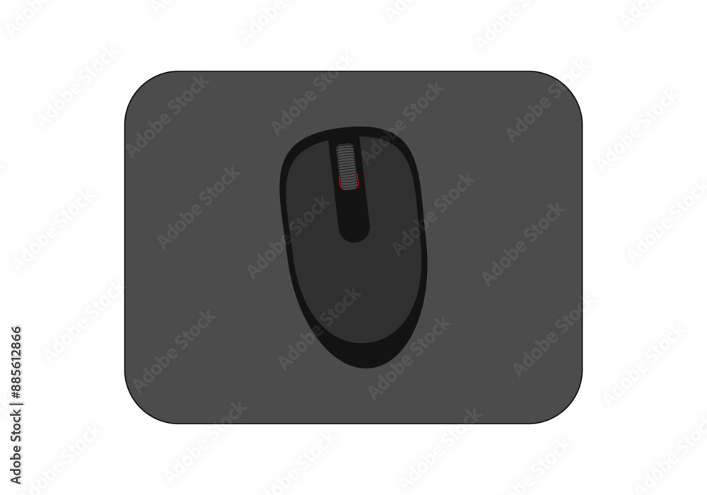 Ratón inalámbrico de pc con alfombrilla