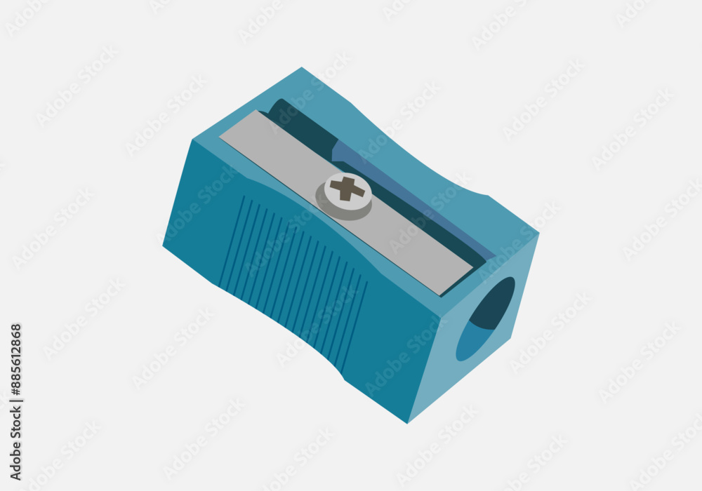 Sacapuntas azul para sacar filo a lápices Sacapuntas azul para sacar filo a lápices