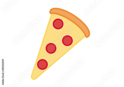 Trozo de pizza con tomate y queso