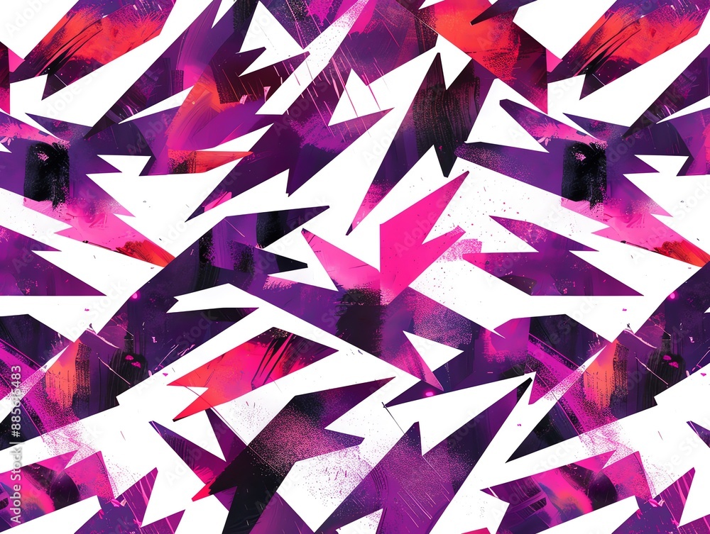 Vivid Purple and Pink Abstract Geometric Pattern. Bold and Modern Design Background Vivid Purple and Pink Abstract Geometric Pattern. Bold and Modern Design Background