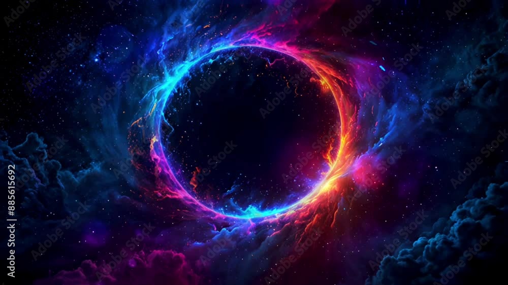 Abstract background Galaxy black hole vortex phenomenon surrounded by cosmic energy. galactic wormholes, energy smoke waves, fire ring vortexes. Universe galaxy cosmic wallpaper. 4K Abstract background Galaxy black hole vortex phenomenon surrounded by cosmic energy. galactic wormholes, energy smoke waves, fire ring vortexes. Universe galaxy cosmic wallpaper. 4K