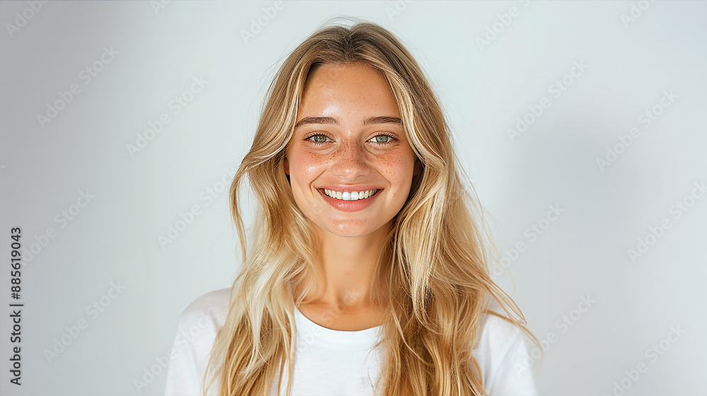 Portrait of a smiling blonde woman Portrait of a smiling blonde woman