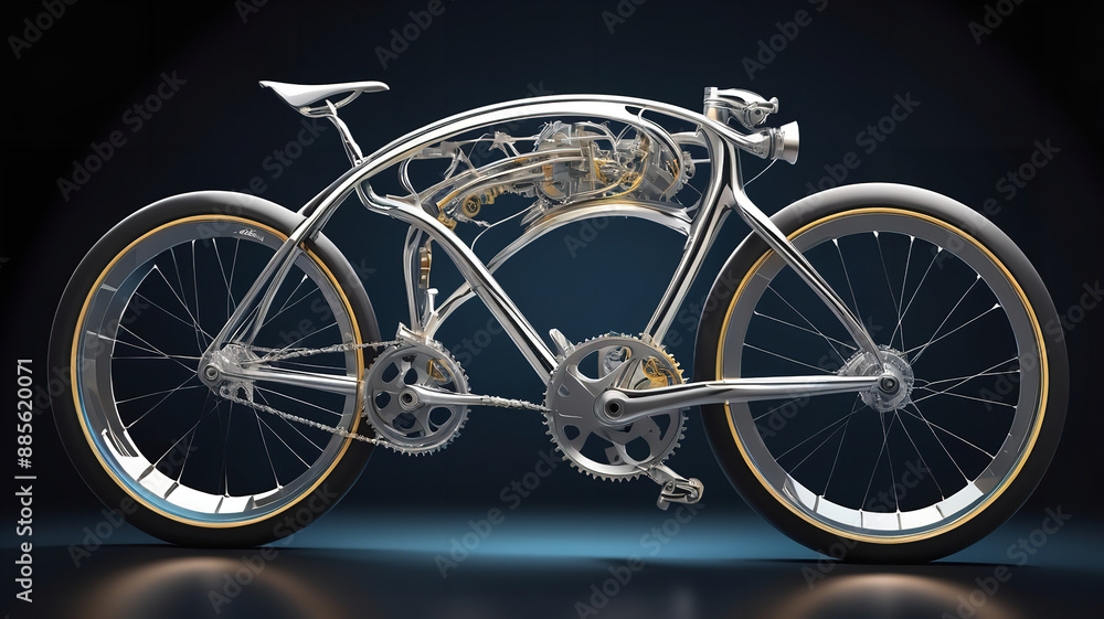 Fototapeta premium Bicycle vector art design concept