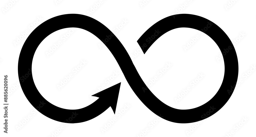 Circular economy loop arrow icon isolated on white background. Circular economy symbol endless loop logo concept of environmentally responsible green corporate industrial business, recycling. Circular economy loop arrow icon isolated on white background. Circular economy symbol endless loop logo concept of environmentally responsible green corporate industrial business, recycling.