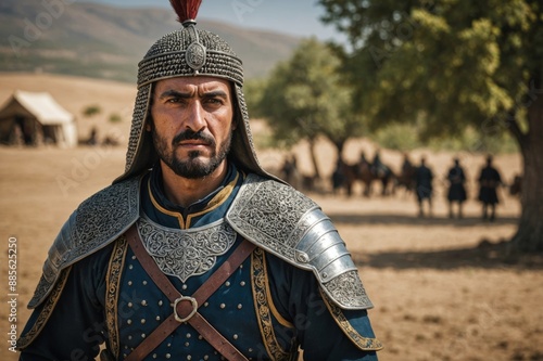 portrait of Seljuk Turk Warrior - Medieval Era, Middle East photo