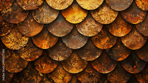 Wallpaper Mural Pattern with dragon scales. Torontodigital.ca