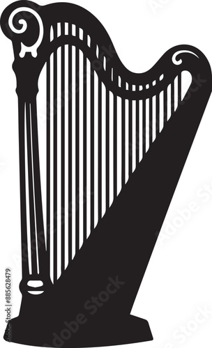 harp silhouettes vector art illustration
Actions: