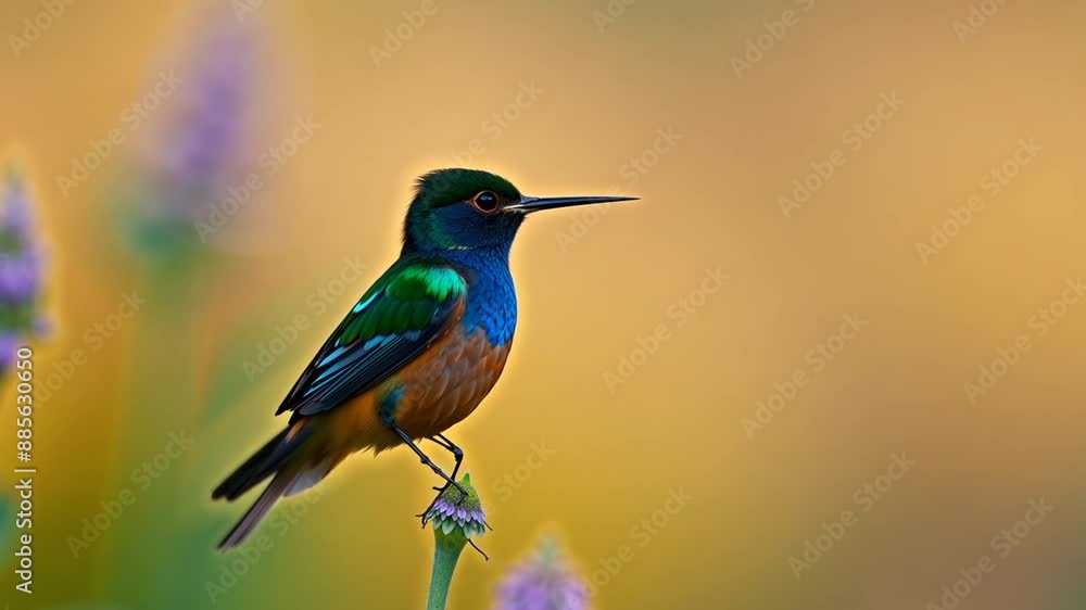 Hummingbird in Slow Motion Generative AI Hummingbird in Slow Motion Generative AI