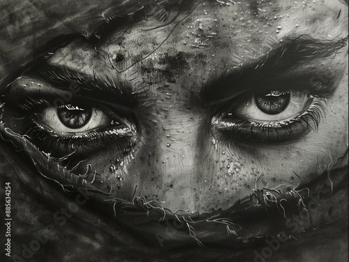 An ultra-calistic drawing by a talented artist for whom the stage is life.