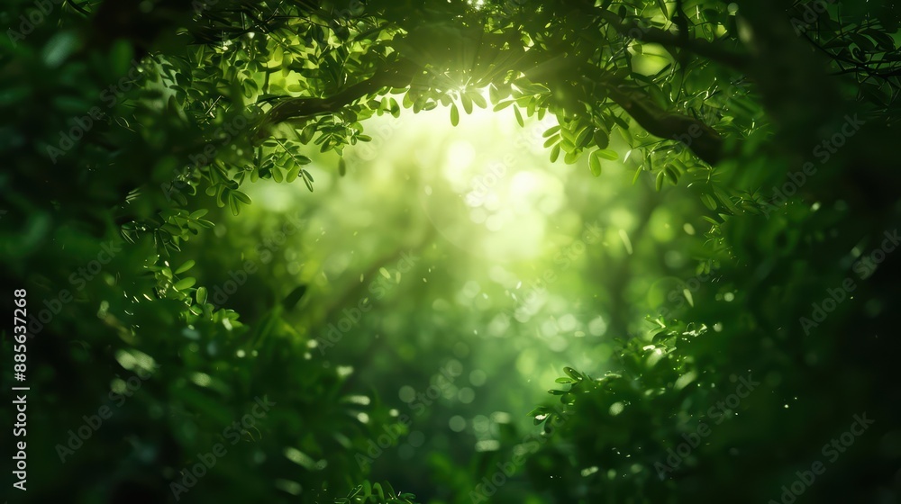 Obraz premium In a supernatural scene, biomass energy is produced by enchanted forests, where plants and organic matter are transformed into powerful, magical fuel