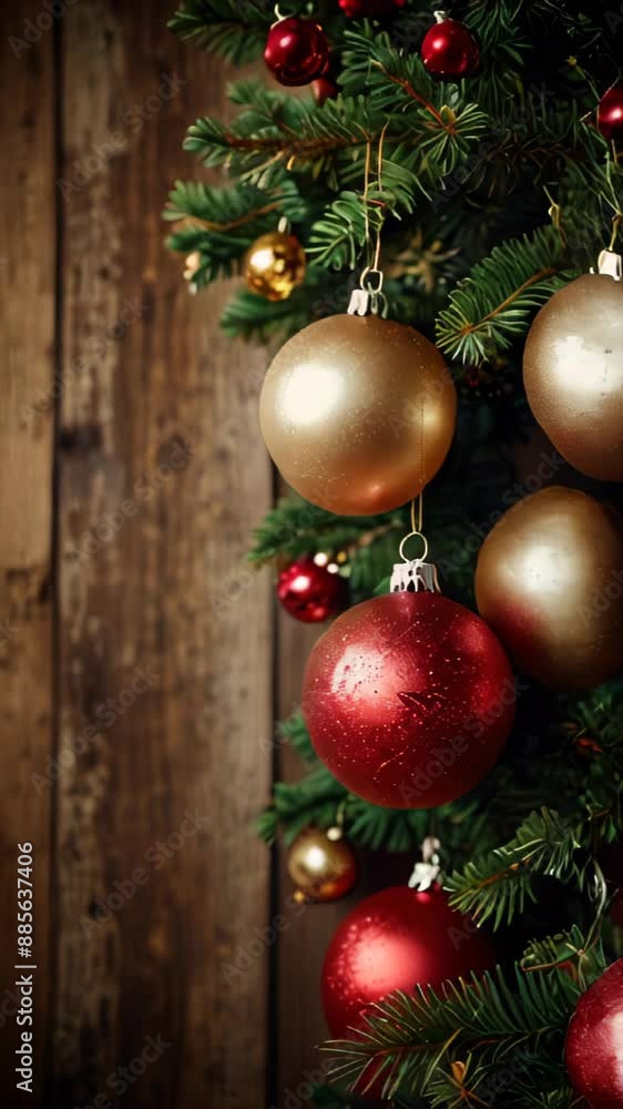 Christmas copy space template background. Flat lay. Various Christmas ornaments on a wooden surface. Christmas luxury greeting card Christmas copy space template background. Flat lay. Various Christmas ornaments on a wooden surface. Christmas luxury greeting card