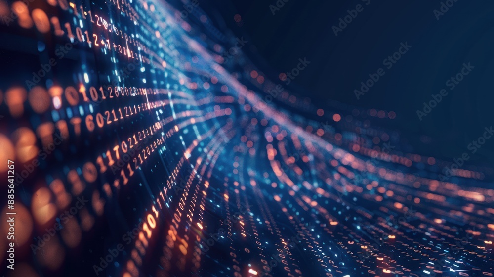 Digital Flow of Binary Code Digital Flow of Binary Code