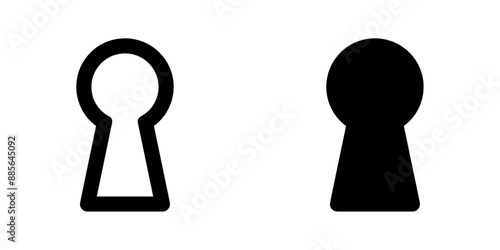 ofvs635 OutlineFilledVectorSign ofvs - key hole vector icon . vintage . keyhole . isolated transparent . outline and filled version . AI 10 / EPS / PNG . g11981
