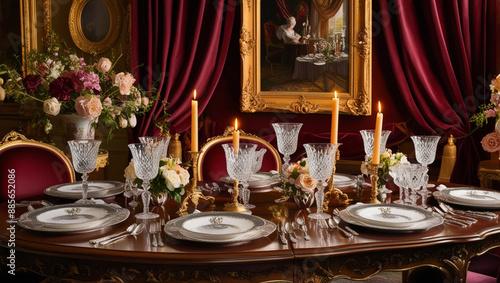 Wallpaper Mural table setting for a dinner Torontodigital.ca