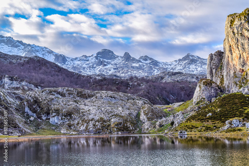 lake in the mountains