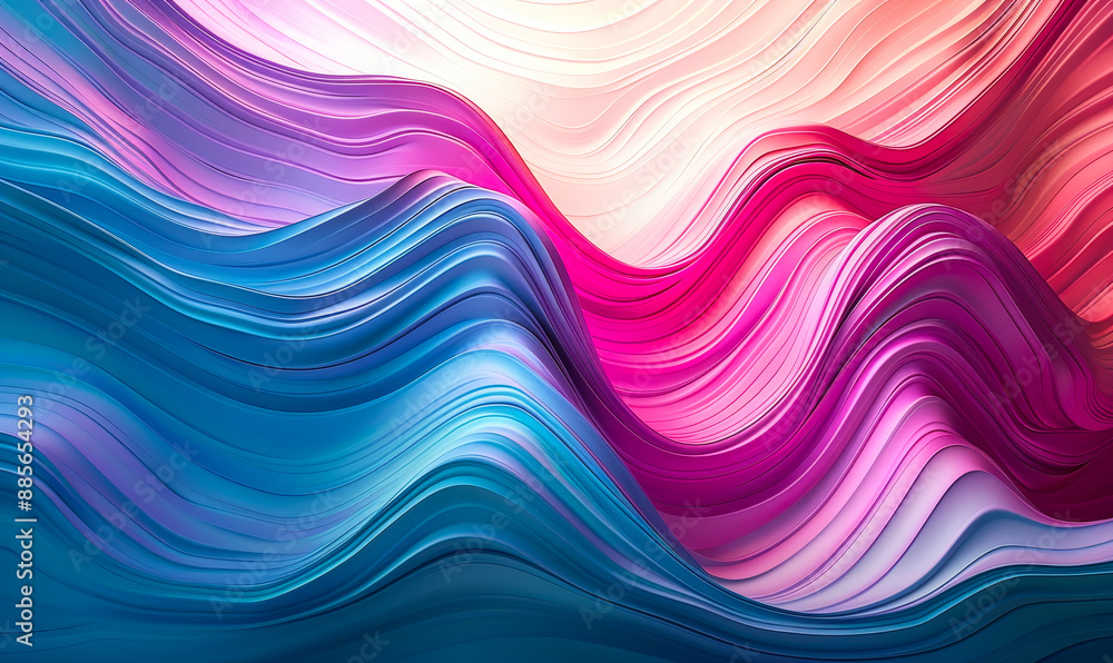 Abstract 3D Render of Organic Undulating Forms in Trendy Pink and Blue Tones, Dynamic Flowing Waves, Surreal Digital Art, Contemporary Background, Vibrant Colorful Texture, Modern Visual Concept Abstract 3D Render of Organic Undulating Forms in Trendy Pink and Blue Tones, Dynamic Flowing Waves, Surreal Digital Art, Contemporary Background, Vibrant Colorful Texture, Modern Visual Concept