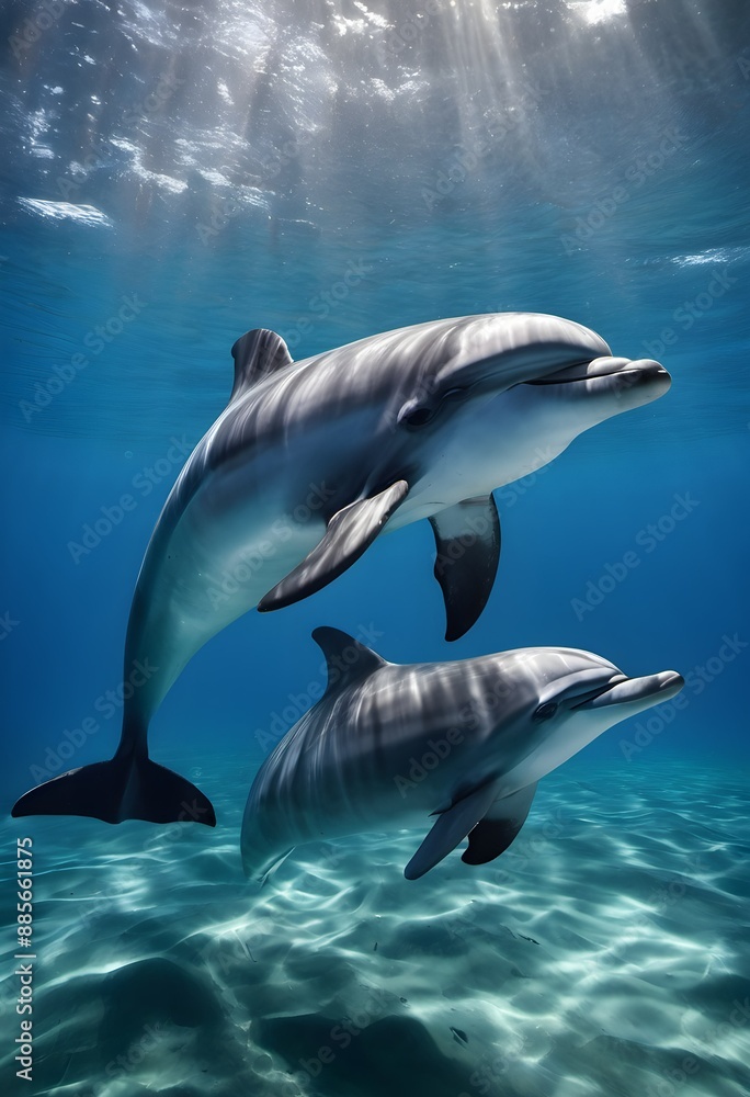 Obraz premium dolphin in the water