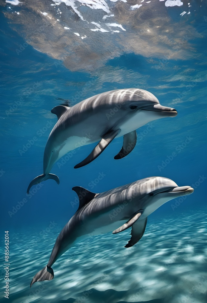 Obraz premium dolphin in the water