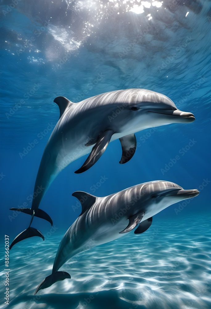 Fototapeta premium dolphin in the water