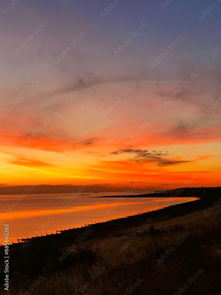 Fototapeta premium sunset at the beach