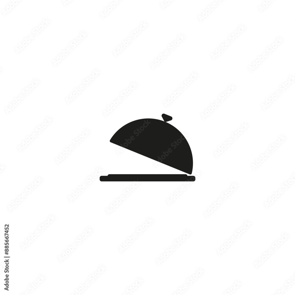 Fototapeta premium Food tray icon, service, restaurant icon vector for web, computer, and mobile app