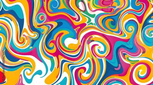 Wallpaper Mural Psychedelic Swirl Pattern Design for Shirt or Apparel Background Torontodigital.ca